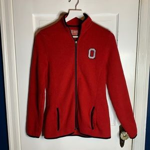 Ohio State University (OSU) Women’s Zip Up Sweatshirt Vintage Apparel Sz S